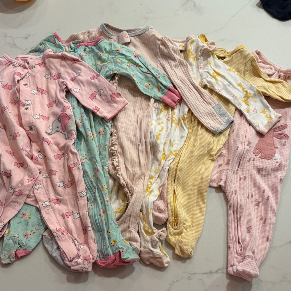 Charming Kids Footies Set - Pink, Blue, Yellow